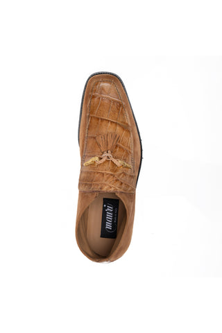 Mauri 3045/4 Blade Alligator Skin & Suede Slip-On Ankle Boot (MA5689)