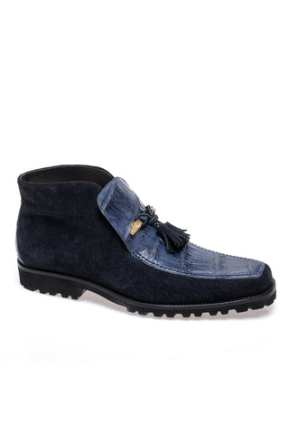 Mauri 3045/4 Blade Exotic Alligator Skin & Suede Slip-On Ankle Boot (MA5689)-AmbrogioShoes