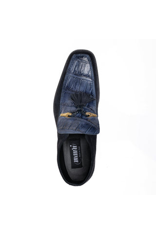 Mauri 3045/4 Blade Exotic Alligator Skin & Suede Slip-On Ankle Boot (MA5689)-AmbrogioShoes
