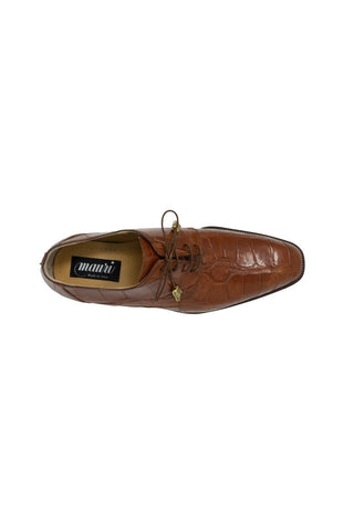 Mauri 3046 Earth Cognac Alligator Wing-tip Oxfords (MA5110)