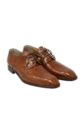 Mauri 3046 Earth Cognac Alligator Wing-tip Oxfords (MA5110)