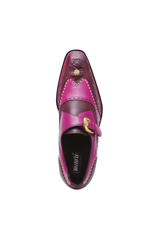 Mauri 3051 Godfather Alligator & Leather Single Monk Straps