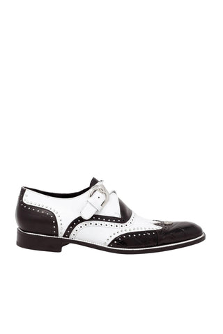 Mauri 3051 Godfather Alligator & Leather Single Monk Straps