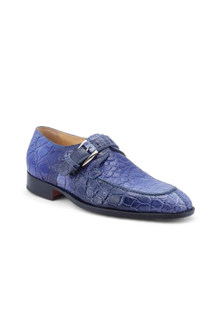 Mauri 3232 Minister Alligator Skin Split-Toe Single Monk-Strap (MA5532)