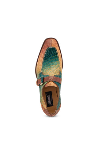 Mauri 3232 Minister Alligator Skin Split-Toe Single Monk-Strap (MA5532)