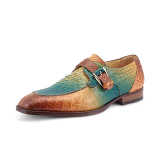 Mauri 3232 Minister Exotic Alligator Skin Split-Toe Single Monk-Strap (MA5532)-AmbrogioShoes