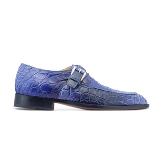 Mauri 3232 Minister Exotic Alligator Skin Split-Toe Single Monk-Strap (MA5532)-AmbrogioShoes