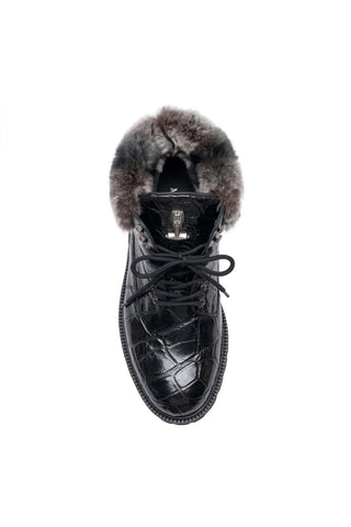 Mauri 3240/4 Smoke Alligator Lapin Lined Boots