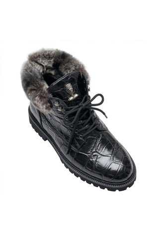 Mauri 3240/4 Smoke Alligator Lapin Lined Boots
