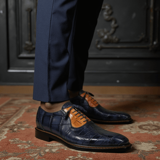 Mauri 3252 Exotic Alligator Classic Oxford (MA5654)-AmbrogioShoes