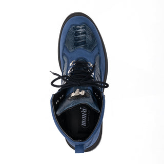 Mauri 3259 Backdoor Exotic Ostrich Skin & Nubuck Leather Boot (MA5687)-AmbrogioShoes