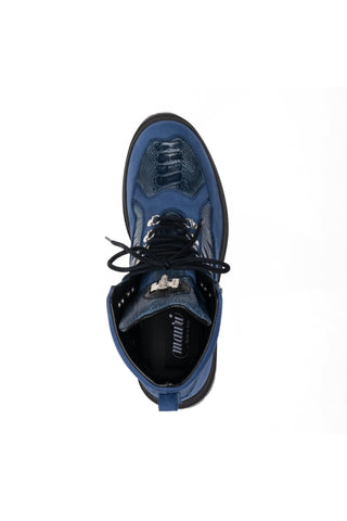 Mauri 3259 Backdoor Ostrich Skin & Nubuck Leather Boot (MA5687)