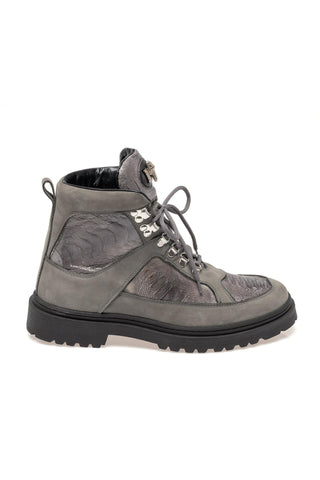 Mauri 3259 Backdoor Ostrich Skin & Nubuck Leather Boot (MA5687)