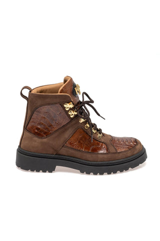 Mauri 3259 Backdoor Ostrich Skin & Nubuck Leather Boot (MA5687)