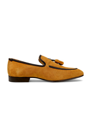 Mauri 3262 Ostrich / Suede Tassels Slip-On Loafer (MA5660)