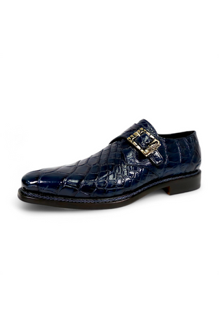 Mauri 3281/2 Shadow Exotic Alligator Skin Single Monk-Strap (MA5661)