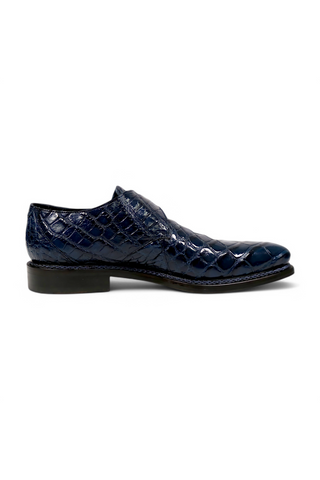 Mauri 3281/2 Shadow Exotic Alligator Skin Single Monk-Strap (MA5661)