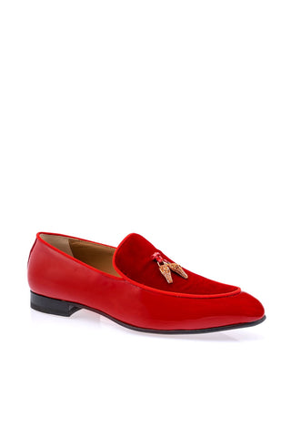 Mauri 3294 Velvet & Patent Tassel Loafer