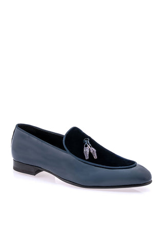 Mauri 3294 Velvet & Patent Tassel Loafer