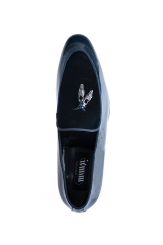 Mauri 3294 Velvet & Patent Tassel Loafer