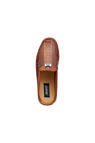 Mauri 3461 Fiesta Ostrich & Suede Mules (MA5433)