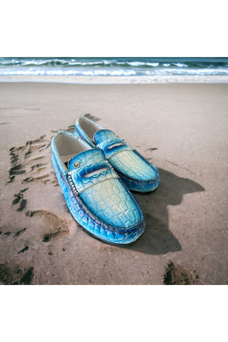 Mauri 3517/1 Sprinter Alligator Skin Moccasins Loafers (MA5550)