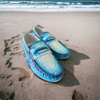 Mauri 3517/1 Sprinter Men's Shoes Exotic Alligator Skin Moccasins Loafers (MA5550)(Special Order)-AmbrogioShoes