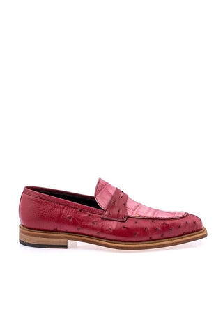 Mauri 3862 Ostrich & Alligator Penny Loafer