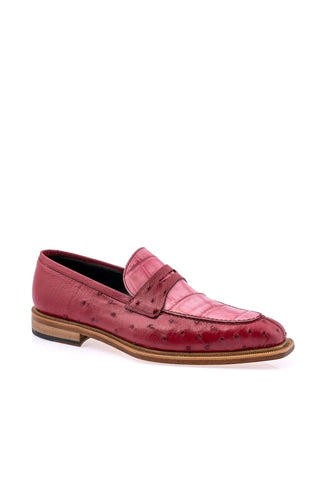 Mauri 3862 Ostrich & Alligator Penny Loafer