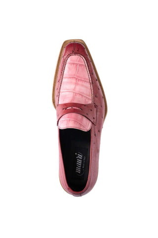 Mauri 3862 Ostrich & Alligator Penny Loafer