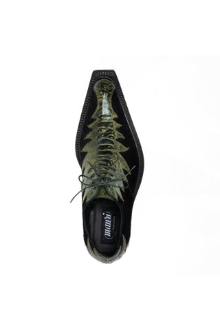 Mauri 42810/1 Saloon Exotic Special Dye Ostrich Skin & Suede Derby (MA5690)
