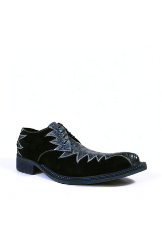 Mauri 42810/1 Saloon Exotic Special Dye Ostrich Skin & Suede Derby (MA5690)