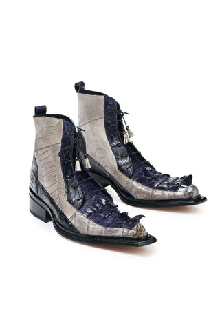 Mauri 44187 Dragon Arce Raindrops and Wonder Blue Body Alligator / Ostrich Leg Boots (MA5012)