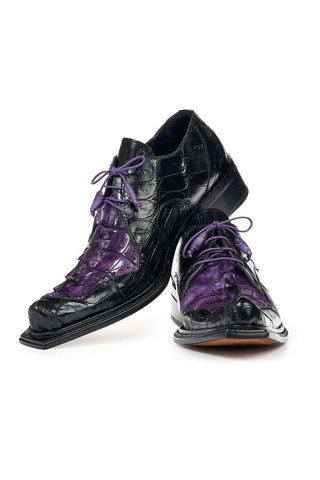 Mauri 44209 Crocodile Skin & Hornback Tail Oxfords (MA4821)