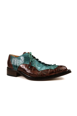 Mauri 44209 Crocodile Skin & Hornback Tail Oxfords (MA4821)