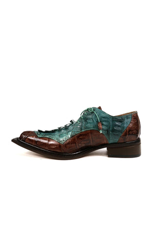 Mauri 44209 Crocodile Skin & Hornback Tail Oxfords (MA4821)