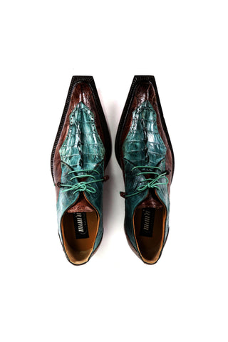 Mauri 44209 Crocodile Skin & Hornback Tail Oxfords (MA4821)