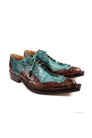 Mauri 44209 Crocodile Skin & Hornback Tail Oxfords (MA4821)