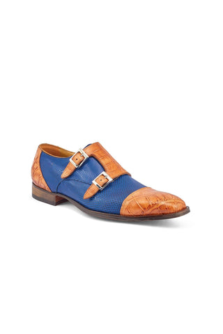 Mauri 4560/2 Madison Alligator Skin & Karung Double Monk-Straps (MA5375)
