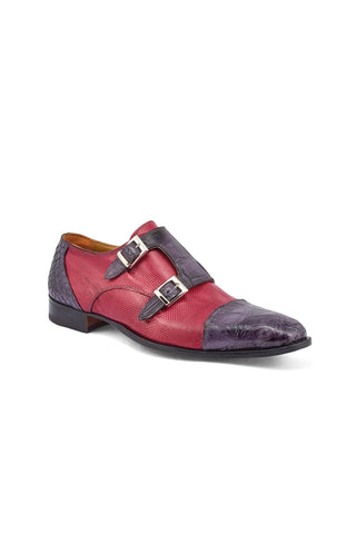 Mauri 4560/2 Madison Alligator Skin & Karung Double Monk-Straps (MA5375)