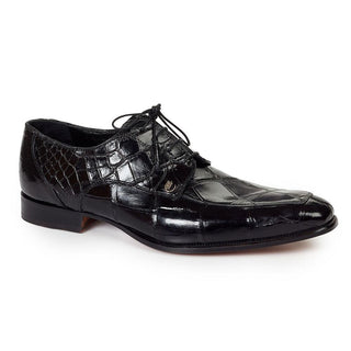 Mauri 4642 Men's Dress Arsenal Alligator Black Oxfords (MA3013)(Special Order)-AmbrogioShoes