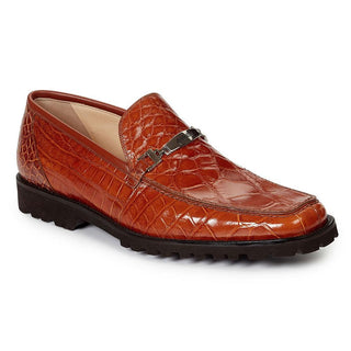 Mauri 4692 Men's Core Collection Alligator Cognac Loafers (MA3015)(Special Order)-AmbrogioShoes
