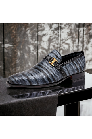 Mauri 4709-6 Elegante Balera Fabric / Alligator Skin / Patent Slip-On Loafers (MA5568)