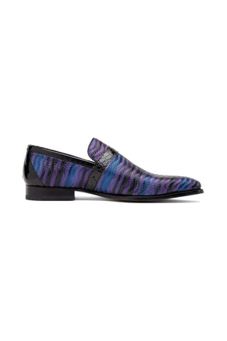 Mauri 4709-6 Elegante Balera Fabric / Alligator Skin / Patent Slip-On Loafers (MA5568)