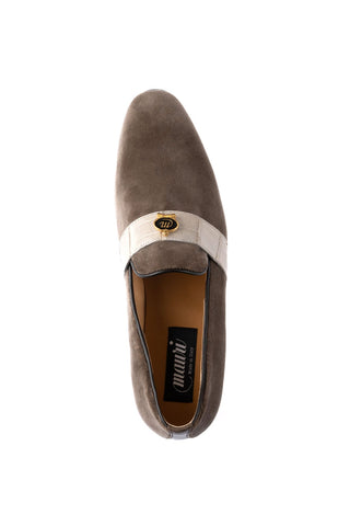 Mauri 4709/11 Crocodile & Velvet Loafer