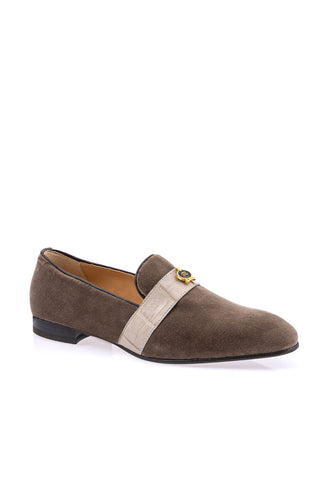Mauri 4709/11 Crocodile & Velvet Loafer