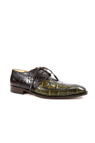 Mauri 4787 Ostrich Leg & Crocodile Oxfords (MA4510)