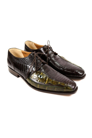 Mauri 4787 Ostrich Leg & Crocodile Oxfords (MA4510)