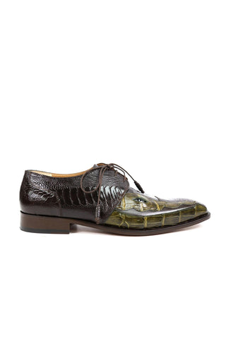 Mauri 4787 Ostrich Leg & Crocodile Oxfords (MA4510)