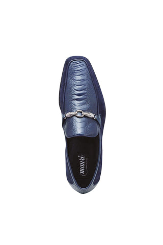 Mauri 4800 Priest Ostrich Leg / Suede / Leather Horse-Bit Loafers (MA5259)